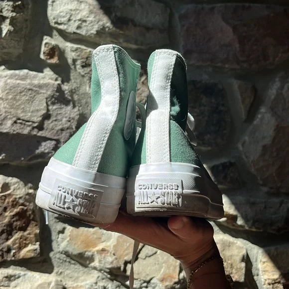 Converse Chuck Taylor mint green All Star Platform Move Style Shoes Women's 7.5 - Picture 3 of 6